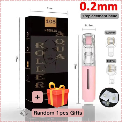 2025 New Skin Hydration Roller Micro Infusion System Oil Delivery Lip Plumper Face Brow Hair Scalp Serum Applicator Beauty Tool