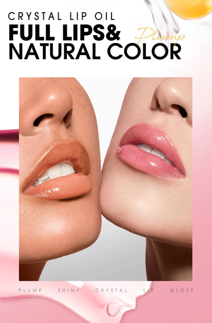 O.TWO.O Lip Oil Gloss Lip Plumper Makeup Moisturizing NonSticky Sexy Water Glossy Glitter Primer Tint Lip Balm Care Cosmetics