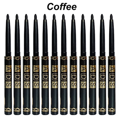 1/2/5/12pcs Waterproof Black Eyeliner Pencils Long Lasting Easy To Wear Eye Liner Gel Matte Anti-smudging for Bold Eye Makeup