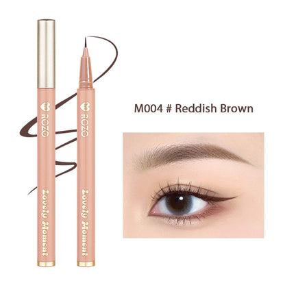 Waterproof Liquid Eyeliner Pen Cosmetic Lower Lashes Lying Silkworm Quick Drying 12 Hour Wear Ultra Fine Black Eyeliner Makeup