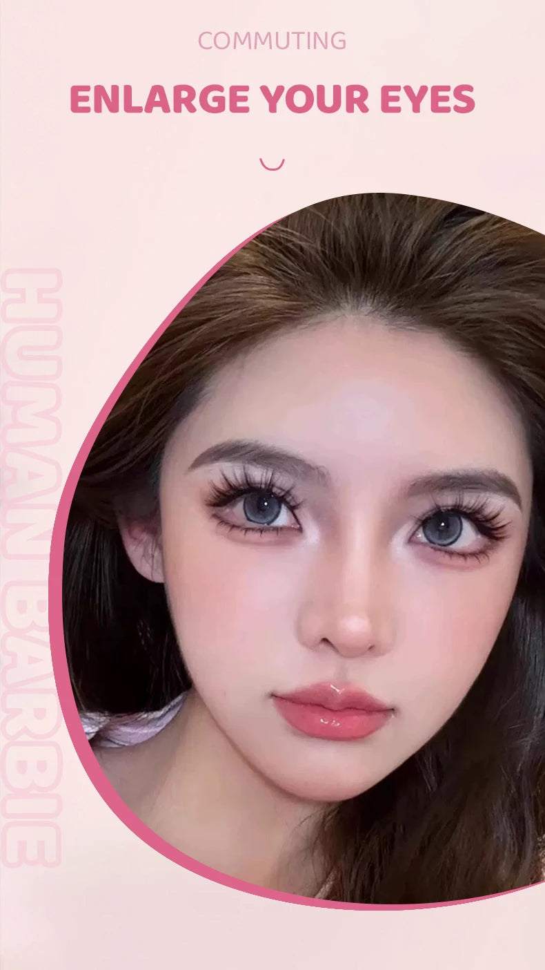 DINGSEN 5 Pairs Manga Lashes Eyes Lashes Soft Natural Long Eyelashes Fake Lashes Anime Wispy Strip False Eyelashes Makeup