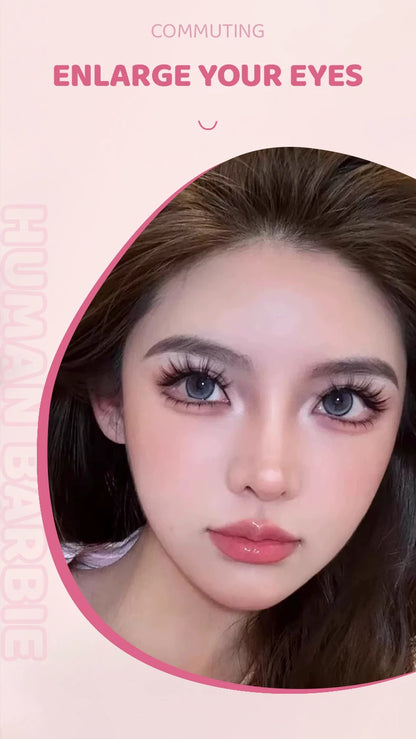 DINGSEN 5 Pairs Manga Lashes Eyes Lashes Soft Natural Long Eyelashes Fake Lashes Anime Wispy Strip False Eyelashes Makeup