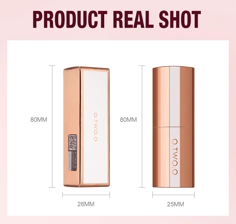 O.TWO.O Matte Lipstick Long Lasting Waterproof Lip Stick Smudge-free Classic Highly Pigmented Velvet Finish Lip Tint Makeup