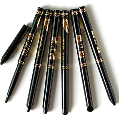 1/2/5/12pcs Waterproof Black Eyeliner Pencils Long Lasting Easy To Wear Eye Liner Gel Matte Anti-smudging for Bold Eye Makeup