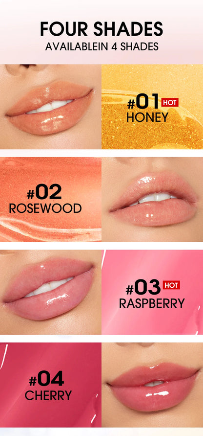 O.TWO.O Lip Oil Gloss Lip Plumper Makeup Moisturizing NonSticky Sexy Water Glossy Glitter Primer Tint Lip Balm Care Cosmetics