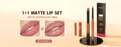3pcs Matte Liquid Lipstick+Lip Liner Set Lip Glaze Makeup Nude Black Red Velvet Lip Gloss Long Lasting Lip Tint Cosmetics Kits