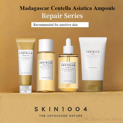 Korean Skin1004 Centella Ampoule Toner Cleanser Face Serum Cleaning Oil and Moisturizer Cream Skincare Kit Original Products Set