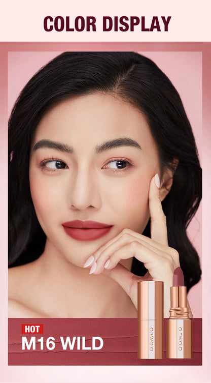 O.TWO.O Matte Lipstick Long Lasting Waterproof Lip Stick Smudge-free Classic Highly Pigmented Velvet Finish Lip Tint Makeup