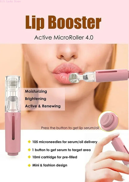 2025 New Skin Hydration Roller Micro Infusion System Oil Delivery Lip Plumper Face Brow Hair Scalp Serum Applicator Beauty Tool