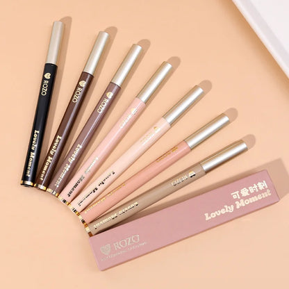 Waterproof Liquid Eyeliner Pen Cosmetic Lower Lashes Lying Silkworm Quick Drying 12 Hour Wear Ultra Fine Black Eyeliner Makeup