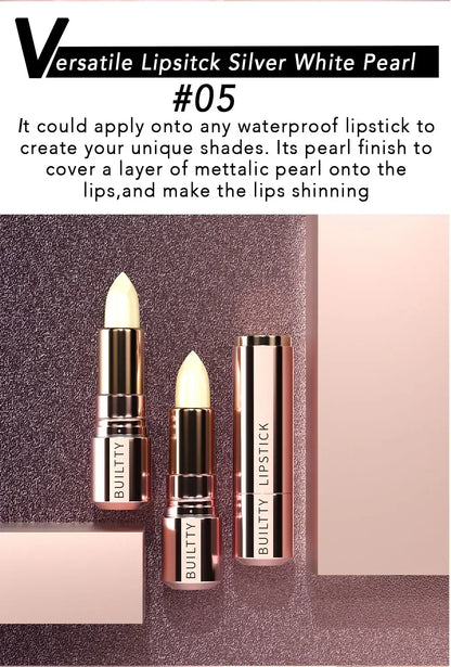 Pearl White Exhibitionist Lipstick Nude Red Pink Matte Lipstick Long Lasting Smudge Proof Waterproof Non-Transfer Formula