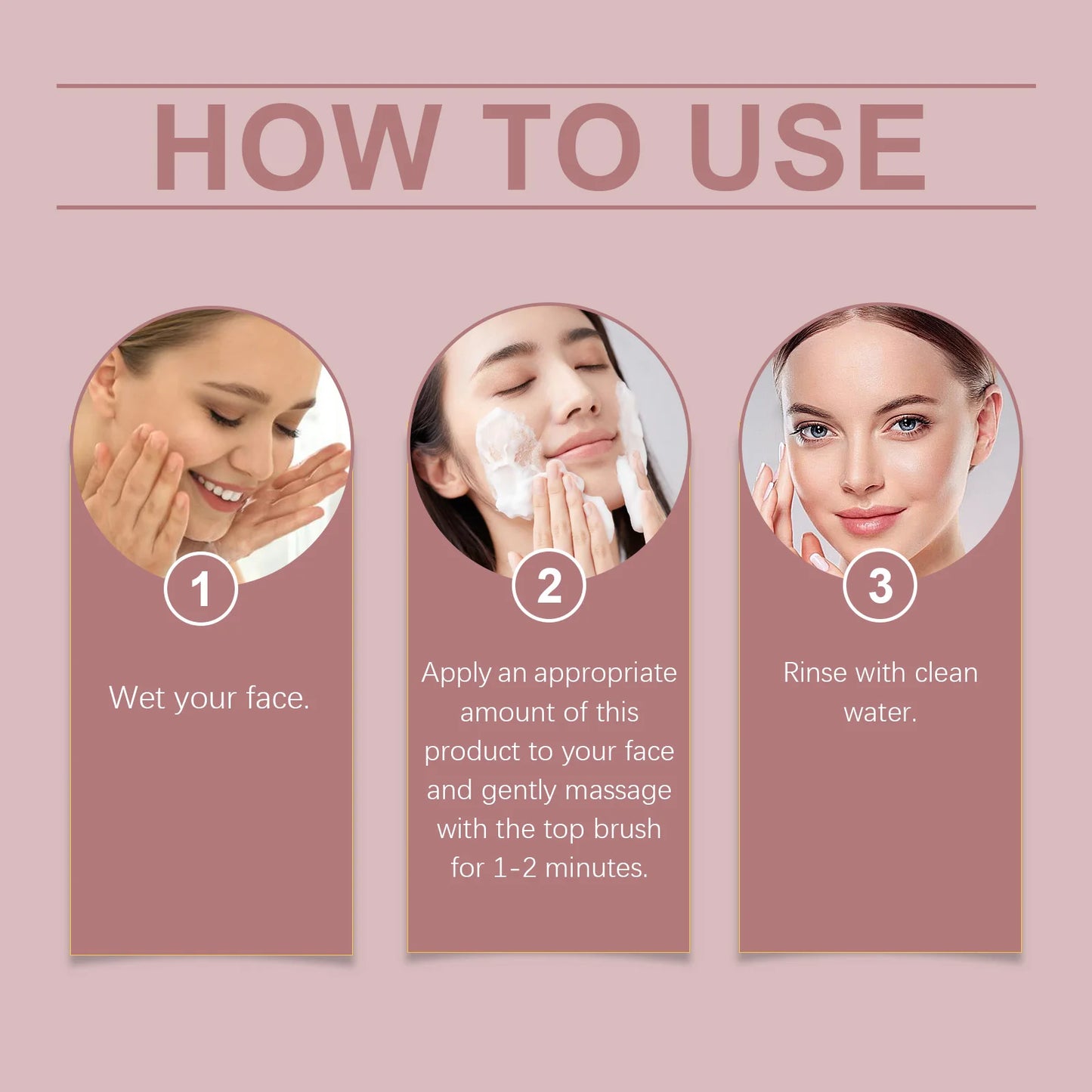 Rice Water Cleansing Mousse Oil Control Deep Cleaning Pores Moisturizing Brightening Soothing Rejuvenation Foam Face Wash Care