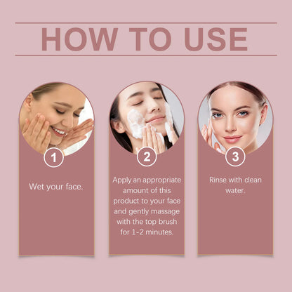 Rice Water Cleansing Mousse Oil Control Deep Cleaning Pores Moisturizing Brightening Soothing Rejuvenation Foam Face Wash Care