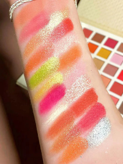 42 Colors Cute Girl Eyeshadow Palette Glitter Pearlescent Eyeshadow Waterproof Eye Plate Shimmer Matte Makeup Female Cosmetics
