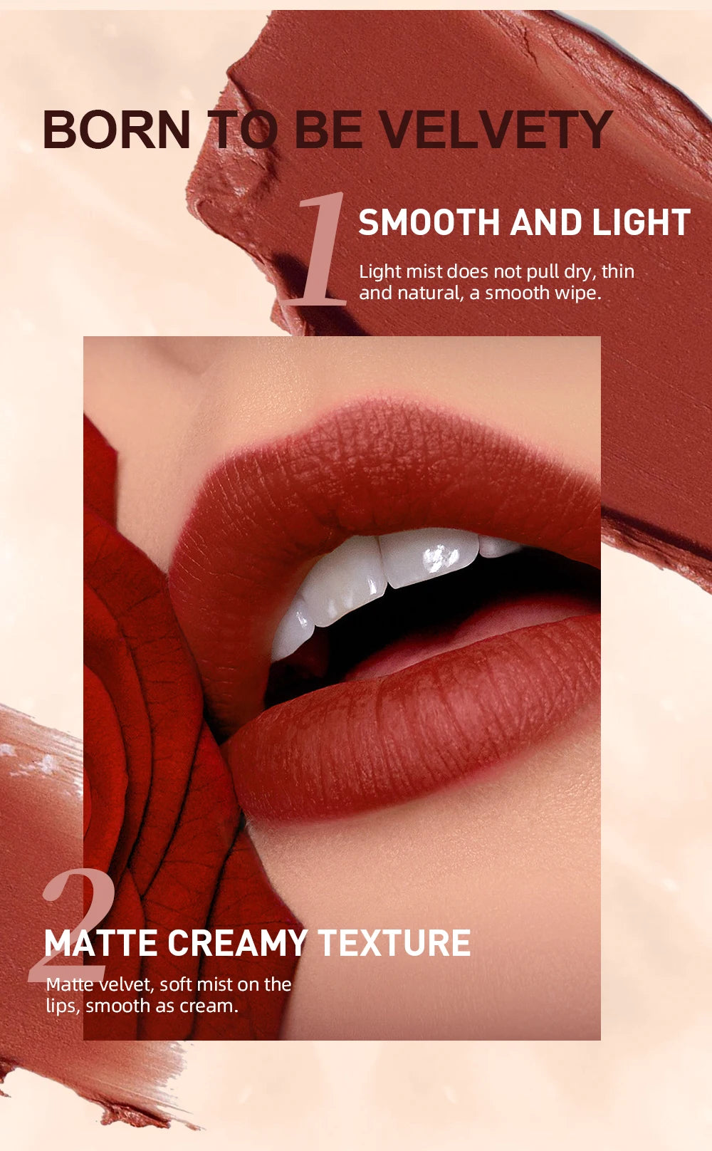 QIBEST Lipstick Pencil Waterproof Sexy Red Nude Purple Matte Tint Lipstick Lasting Lip liner Pen Longlasting Makeup Cosmetics