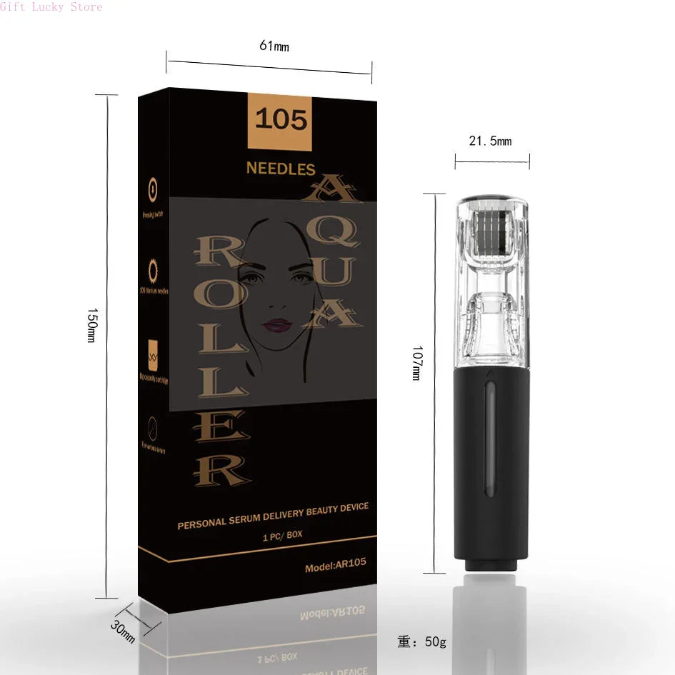 2025 New Skin Hydration Roller Micro Infusion System Oil Delivery Lip Plumper Face Brow Hair Scalp Serum Applicator Beauty Tool