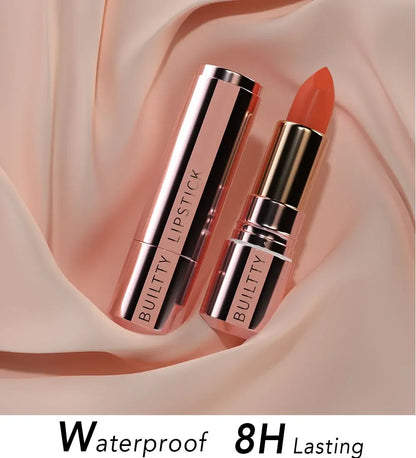 Pearl White Exhibitionist Lipstick Nude Red Pink Matte Lipstick Long Lasting Smudge Proof Waterproof Non-Transfer Formula