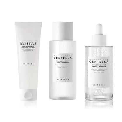 Korean Centella Brightening Capsule Ampoule Face Serum Moisturizing Cream and Makeup Cleaning Oil Skincare Original Products Set