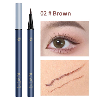 Waterproof Liquid Eyeliner Pen Cosmetic Lower Lashes Lying Silkworm Quick Drying 12 Hour Wear Ultra Fine Black Eyeliner Makeup
