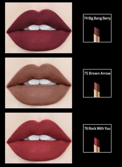 CHARMACY Long Lasting Waterproof Matte Nude Lipstick Luxury Korean Velvet Easy to Wear Lip Stick for Women Makeup Cosmetic