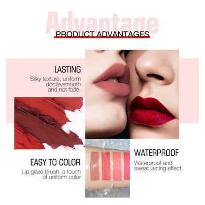 O.TWO.O 2 IN 1 Matte Lipstick&Liquid Lipstick 12 Colors Makeup Lip Glaze Waterproof Batom Lip Cosmetics Silky Texture