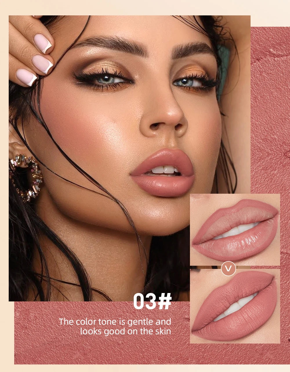 QIBEST Lipstick Pencil Waterproof Sexy Red Nude Purple Matte Tint Lipstick Lasting Lip liner Pen Longlasting Makeup Cosmetics